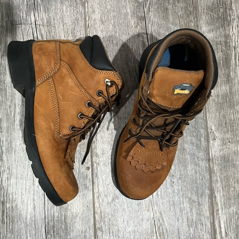 Herman Survivors Michelle Leather Hiking Boots Brown Lace Up Size 7 Waterproof